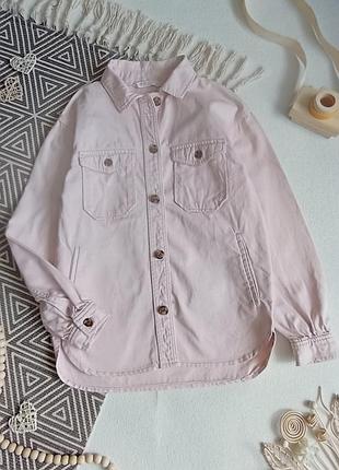 Джинсова куртка сорочка h&m 9-10 р. 140 см.