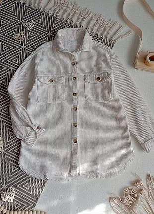 Вельветова сорочка zara 9 р.  134 см.