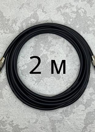 Межблочный кабель rca-rca audiocomfic 2 метра (черная метка)