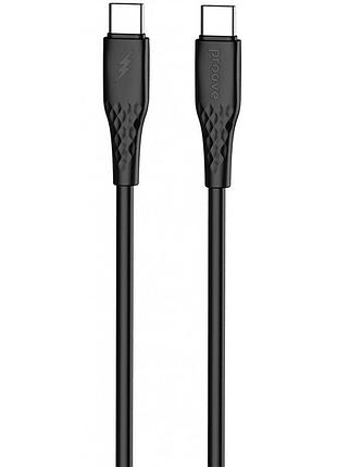 Кабель proove gridline type-c to type-c 60w (1m) black
