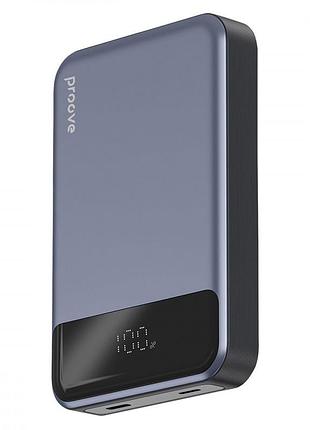 Портативная батарея proove hoodman magnetic 20w 10000mah gray