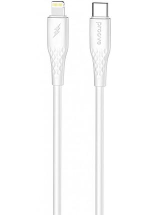 Кабель proove gridline type-c to lightning 27w (1m) white
