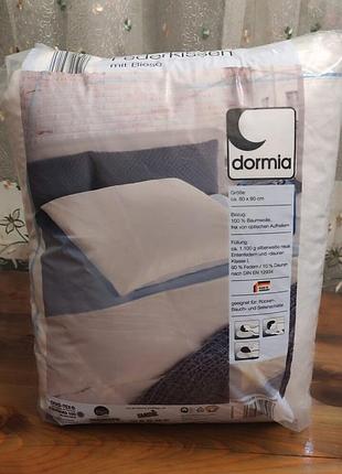 Подушка з натурального пуха та пера від dormia, німеччина 80x80cm
