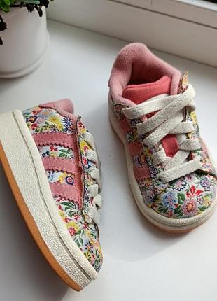 Дитячі кросівки adidas campus 00s x liberty london eu 20, на стопу 11.5см
