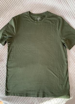 Футболка з коротким рукавом, кольору хакі, бавовна, the straight, l, xl