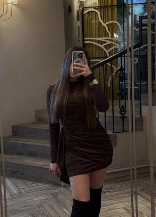Сукня жіноча коричнева, розмір с
