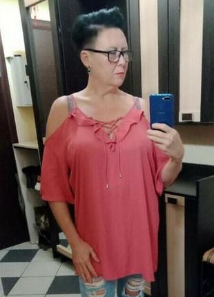 Жіноча літня блуза великого розміру 5xl