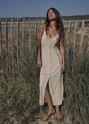 Сарафан zara льон