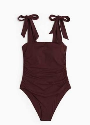 Красивий бордовий купальник h&m