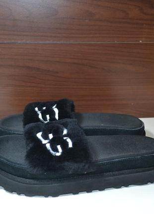 Ugg laton fur slide 39р шлепанцы босоножки оригинал
