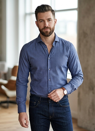 Сорочка\рубашка hugo boss ridley_f slim fit shirt