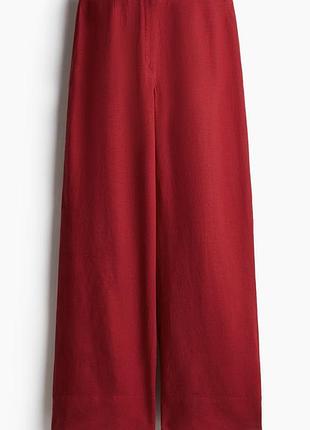 Черовні льняні штани h&m