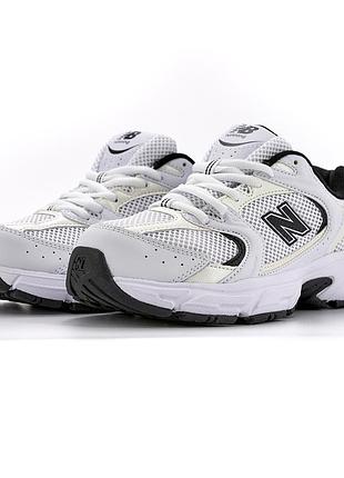 Кросівки жіночі new balance 530 white black logo v2 (38-40, 42-43 розмір)