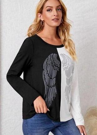 Shein. из англии. реглан с камнями.