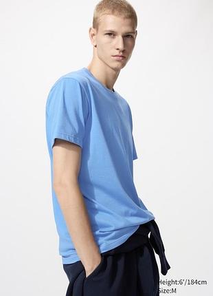 Футболка uniqlo dry colour новая с круглым вырезом