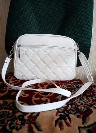 Новая сумка белая (кросс-боди)👜👜👜🤗👍🏻🌼🌼🌼🌼