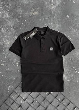 Чоловіча футболка поло stone island premium якості, стильна та зручна модель