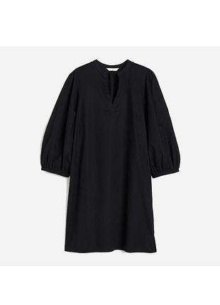 Красива сукня з суміші льону та котону h&m