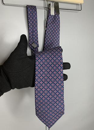 Нова шовкова краватка tie rack london оригінал італія синя червона синій галстук