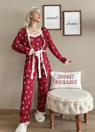Домашній костюм-трійка xs pijamoni