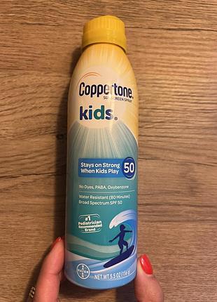 Сонцезахисний спрей для дітей coppertone kids spf 50