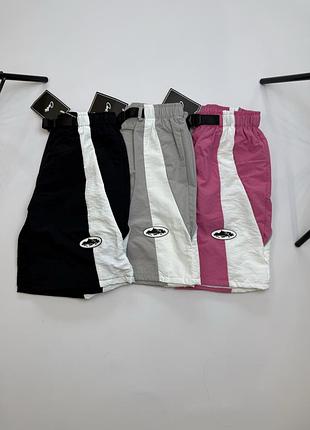 Шорти corteiz нейлонові / corteiz nylon shorts / шорти кортез унісекс xl, сірий
