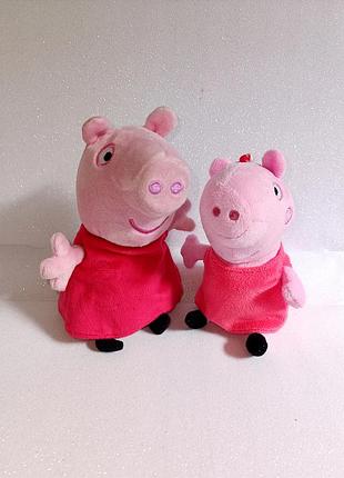 Плюшевая игрушка, хрюкает, свинка пеппа 20см peppa из семейства пеппа розовая озвучена