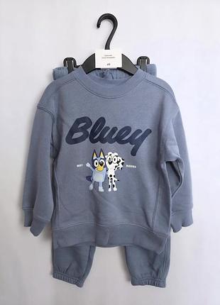Костюм h&m 3-4 роки 104 bluey комплект без утеплення
