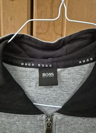 Hugo boss! сіра блуза з капюшоном,