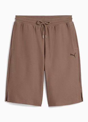 Оригінальні бавовняні шорти puma premium ess jacquard long line relaxed shorts 11" unisex / 62967193