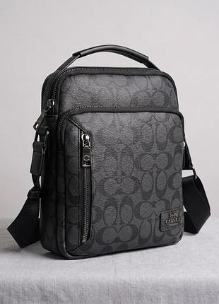 Мужская сумка coach, сумка коач через плечо, борсетка коач, мужская борсетка