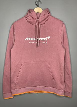 Худі mclaren f1 team castore оригінал рожеве кофта макларен формула 1 рожева унісекс m