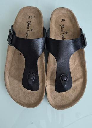 Ортопедичні шльопанці в'єтнамки в стилі  birkenstock blu motion р.39
