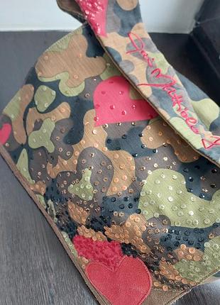 Текстильная сумка с отделкой из пайеток, с карманом на молнии. размер: 30×20×12 см (папка формата а4 помещается). длина ручки 70 см.