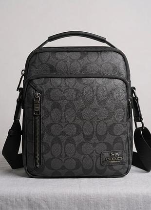 Мужская сумка coach, сумка коач через плечо, борсетка коач, мужская борсетка