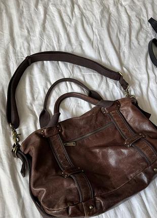 Велика шкіряна сумка як city bag