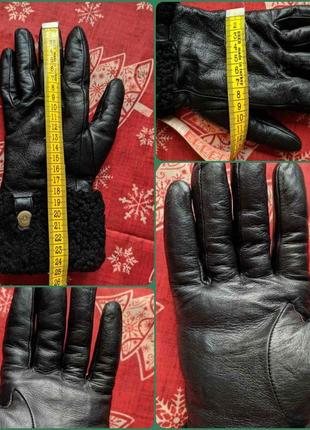 Шкіряні рукавички перчатки дубленочки ugg австралія 7,5-82 фото