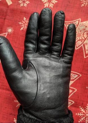 Шкіряні рукавички перчатки дубленочки ugg австралія 7,5-87 фото