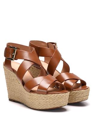 Нові шкіряні босоніжки michael michael kors celia wedge (оригінал), р. 39-40