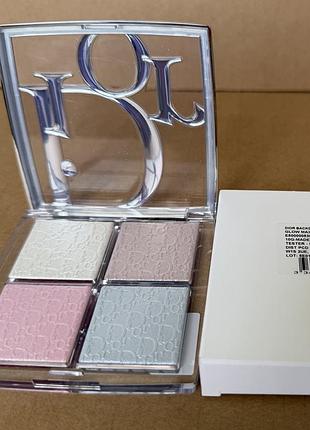 Dior backstage glow maximizer palette палетка для сяяння обличчя 002