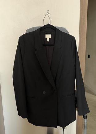 Піджак жакет жіночій чорний h&m