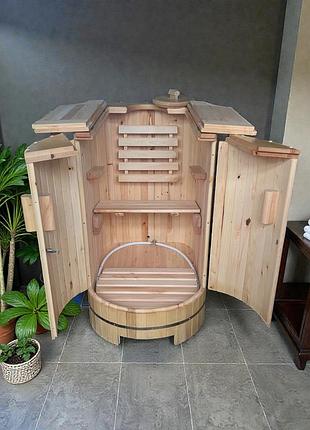 Фіто бочка міні сауна на 1 особу, фіто сауна в квартиру домашня сауна mini home sauna small steam