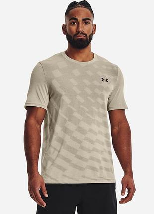 Чоловіча безшовна легка спортивна футболка under armour seamless оригінал тренувальна футболка андер армор