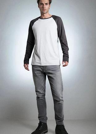 Джинсы slim fit с эффектом стирки sinsay