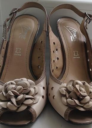 Новые кожаные босоножки marco shoes(польша), р36 (утелька 23см)