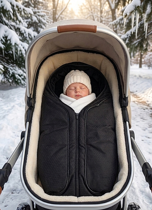 Конверт, кокон чорний для коляски для новонароджених mothercare