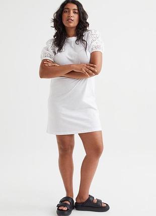 Бавовняна сукня футболка h&m