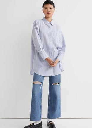 Лляна сорочка вільного крою zara