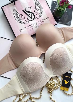 Чарівний бюстгальтер бандо без бритель wonderbra бардотка
34b 75b