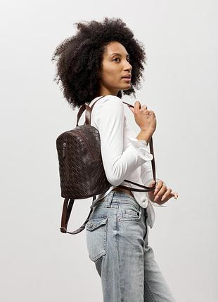 Женский мини рюкзак sambag mane шоколад